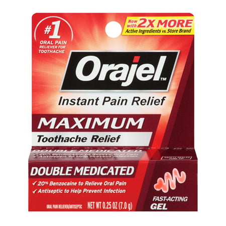 Orajel Maximum Strength Oral Pain Reliever - 0.25 Oz, 2