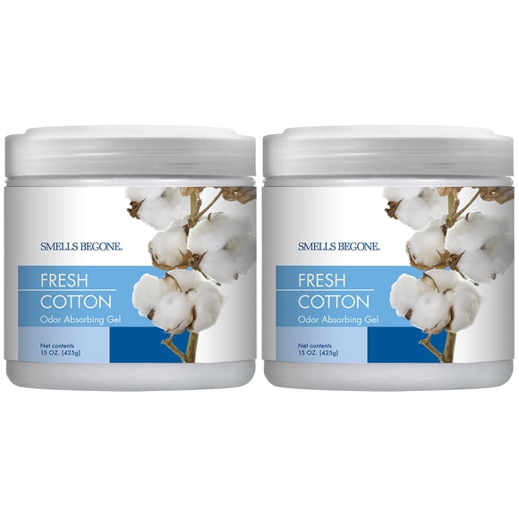 Gel absorbente de olores SMELLS BEGONE, 450 ml, paquete de 2