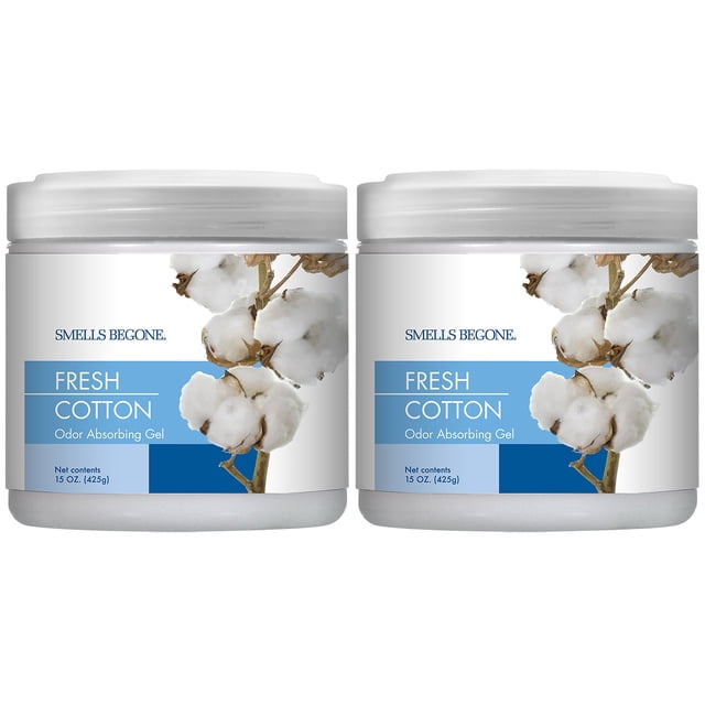 Gel absorbente de olores SMELLS BEGONE, 450 ml, paquete de 2