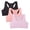 Navy/Lilac/Peach, variant on Girls' Cotton Racerback Training Bras Wireless Bra for Kids 3 Pack(L,Gray/Pink/White)