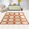 thumbnail image 2 of Yayeee Area Rugs for Living Room 5.2'x4' Non Slip Washable Bedroom Floor Carpet, Beige Geometric, 2 of 5