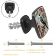thumbnail image 3 of 4 Pcs Cabinet Handle Drawer Pulls Woodpecker Knobs with Screws Square Furniture Office Cabinet Knob Decoration, 3 of 7