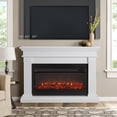 thumbnail image 5 of Real Flame Beau 59" Landscape Electric Fireplace in White, 5 of 8