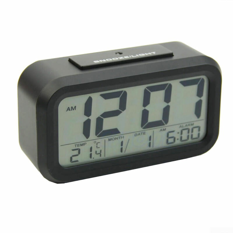 LED Digital Projection Alarm Time Clock  Weather Thermometer LCD Display 