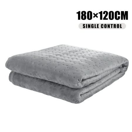 220V Small/Queen Size Electric Heated Flannel Blanket Safety Warm ...