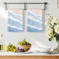 thumbnail image 3 of Ombre Blue Waves Kitchen Towels Set of 4, Gradient Coastal Beach Sandy Ocean Absorbent Dish Towels for Kitchen, Microfiber Hand Towel, Quick Drying Tea Towel for Cleaning Decorative Dishcloths, 3 of 7