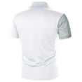 thumbnail image 5 of Sngxgn Men's Short Sleeve Cotton Polo Shirt in Classic Fit(White,L), 5 of 5