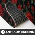 thumbnail image 4 of Bingfone 2 Pcs Kitchen Rugs and Mats,Cushioned Anti-Fatigue Floor Mat,PVC Non-Slip Kitchen Rug Set for Kitchen,Laundry Room,Sink 17"x47"+17"x29" - Roses, 4 of 6