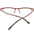 thumbnail image 2 of FONEX Monture de Lunettes Colorée en Titane Pur pour Hommes Semi-Cerclée Carrée Lunettes Monture (85890 Rouge), 2 of 7