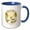 Blue/White, variant on 3drose, Maine State, the Usa. the Pine Tree State. Established in 1820, 11oz Mug