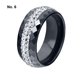 thumbnail image 3 of Anillo de cerámica Sonducket para Mujer de moda anillos de Boda y Ocasiones Especiales negro Talla 6, 3 of 6