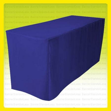 

6 Fitted Tablecloth Table Cover Wedding Banquet Event Polyester - ROYAL BLUE