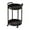 Black, variant on Side Table Storage Shelf 21.26x12.99x12.99in Mobile Cart With Wheels For Bedroom Living Room Study Desk Assembly Required(Black)