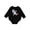AB-Black, variant on Dabbing Unicorn Baby Fleece Bodysuit