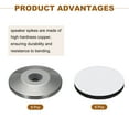thumbnail image 3 of 8 Pcs Black Speaker Isolation Feet,25x5mm Copper Shock Absorption Base Pad Anti Vibration Amplifier Stand Feet Mat, 3 of 6