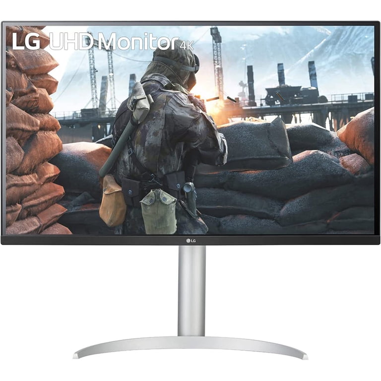 LG 32UP550N-W 32 inch UHD HDR Monitor with USB Type-C Bundle with