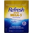 thumbnail image 1 of Lubricante Eye Drops Refresh Optive Mega-3, 30 ml, paquete de 5, 1 of 7