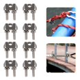 thumbnail image 5 of Masteelf 16Pcs U Shape Wire Rope Clips Steel Wire Rope Clamps Cable Fasteners, 5 of 7