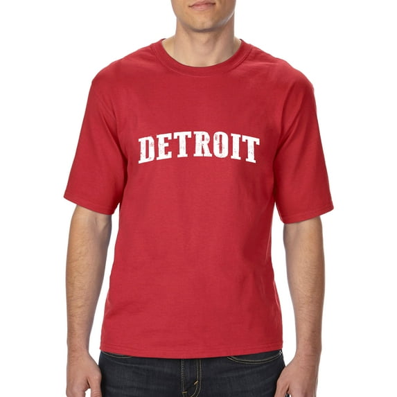 Artix - Big Men's T-Shirt, up to Tall Size 3XLT - Detroit