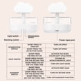 thumbnail image 6 of Uandlove Humidifier Large Room RaindropAromatherapy Machine USB Desktop Colorful Night Light Atomizing CloudRain Humidifier, 6 of 9