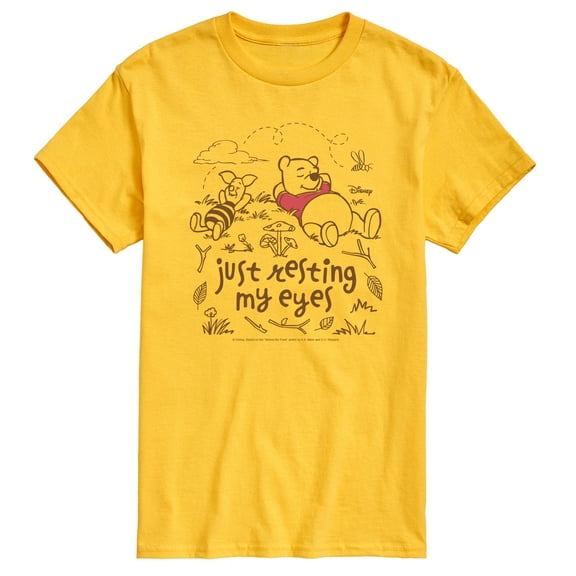 Winnie The Pooh - Just Resting My Eyes - Men's Short Sleeve Graphic T-Shirt