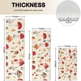 thumbnail image 4 of Red Mushroom Floral Light Beige Pattern Kitchen Rugs Sets Of 3,Kitchen Runner Rugs Non Skid Washable,Decorative Kitchen Floor Mats for Kitchen,Sink,Laundry,17"x30"+ 17"x47" + 17"x59", 4 of 6