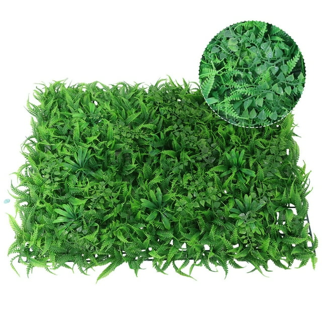 Artificial Plant Mat Greenery Wall-Hedge Grass Fence Foliage Panel Garden Decor