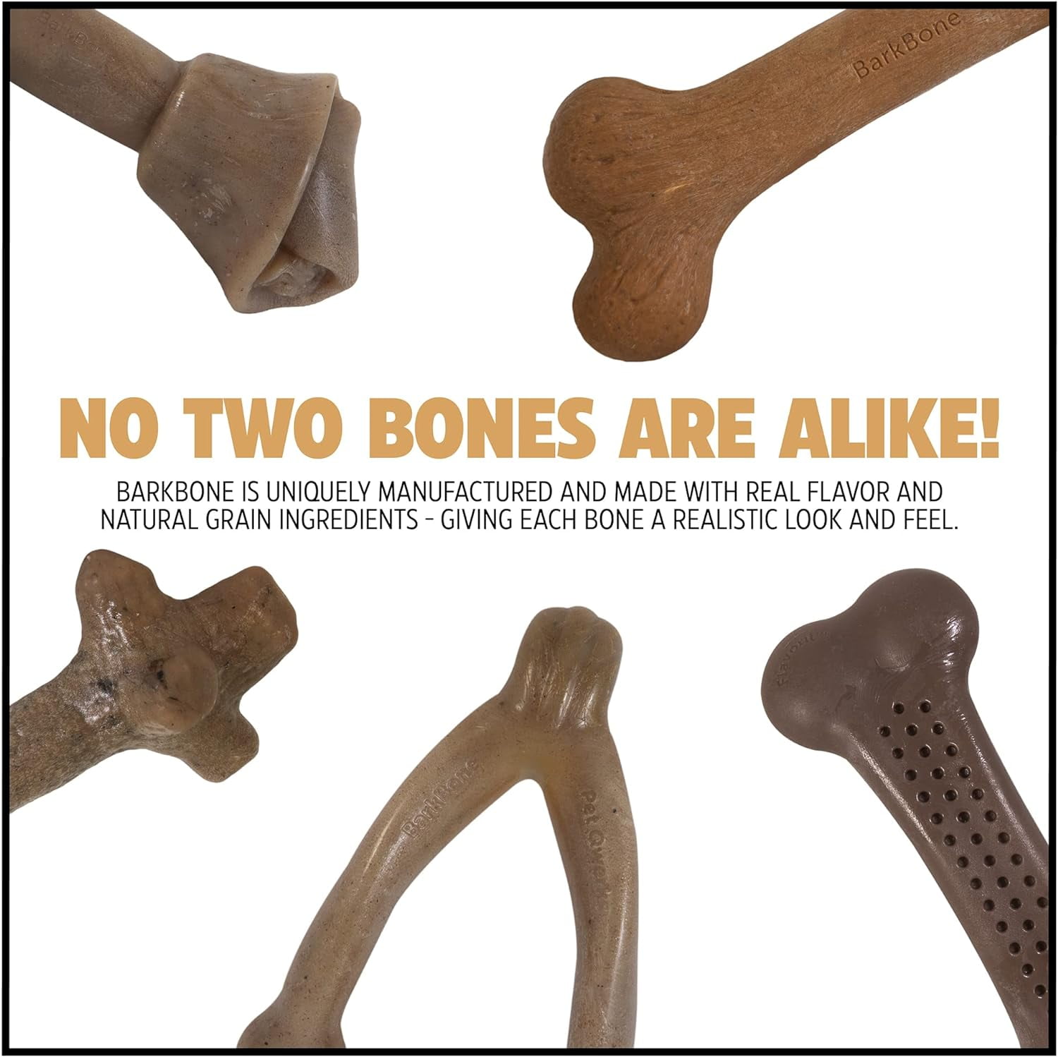 Pet Qwerks BarkBone Natural Instincts Bacon Infused Dinosaur Nylon Bone Dog Chew Toys for Aggressive Chewers Real Bacon Medium Walmart