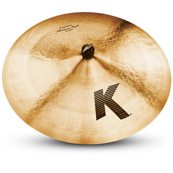 Zildjian K0856 22" K Custom Ride Drumset Cast Bronze Cymbal W/ Dark Sound New