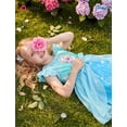 thumbnail image 6 of Disney Princess Girls Romper Frozen Elsa Graphic Jumpsuit with Tulle Skirt Dresses Ruffled Sleeve Summer Outfits Sizes 2-6T, 6 of 11