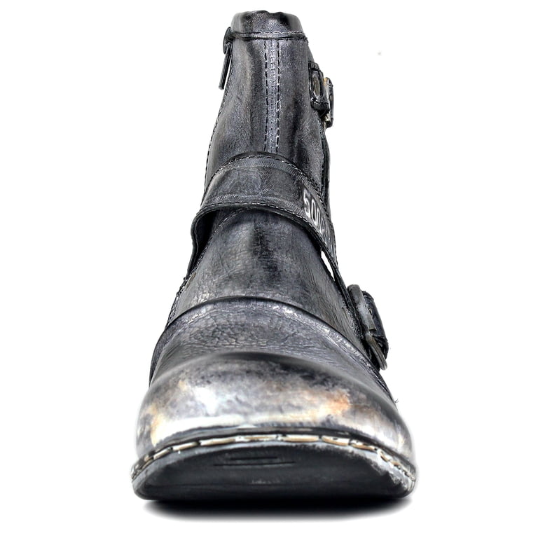 OSSTONE Moto Boots Chukka Boots for Men Fashion Zipper-up  display picture 2