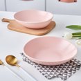 thumbnail image 5 of Stone + Lain Delilah Porcelain Collection Dish Set, 6 Bowls (8-inch) Service for 6, Blush, 5 of 6