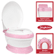 thumbnail image 5 of Baño Entrenador para Niños con Sonido Antideslizante Asiento Acolchado Diseño Realista - Rosa, 5 of 7