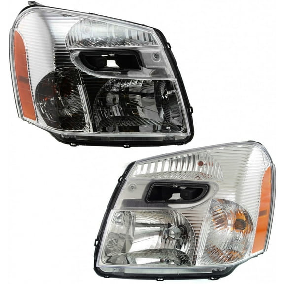 CarLights360: For 2005 2006 2007 2008 2009 Chevy Equinox Headlight Assembly Driver and Passenger Side DOT Certified w/Bulbs Replaces GM2502254 GM2503254