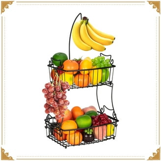 Sorbus Fruit Basket Display Stand, 2-Tier, for Vegetable, Fruit