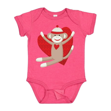 

Inktastic Hug Sock Monkey Gift Baby Boy or Baby Girl Bodysuit