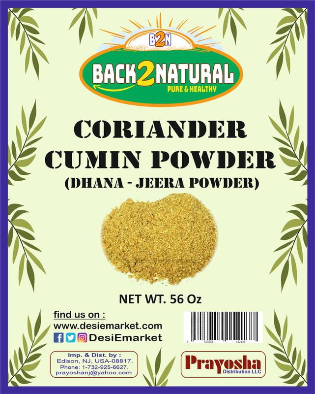 Back2Natural DhanaJeeru (CorianderCumin Blend) Powder 56oz All