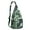 Dark-green-15, variant on Boho Tropical Floral Sling Backpack – Hawaiian Print Hiking Daypack with Jungle Leaves, Hibiscus & Palm Leaf Design, Lightweight & Waterproof for Summer Beach & Resort Travel