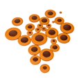 thumbnail image 2 of Paquete de 1 Almohadils de material cuero Sintético para Saxofón para Piezas de Saxofón Tenor Dia. Los 9cm-52cm Gloria Tenor Saxofón Sax Pads, 2 of 9