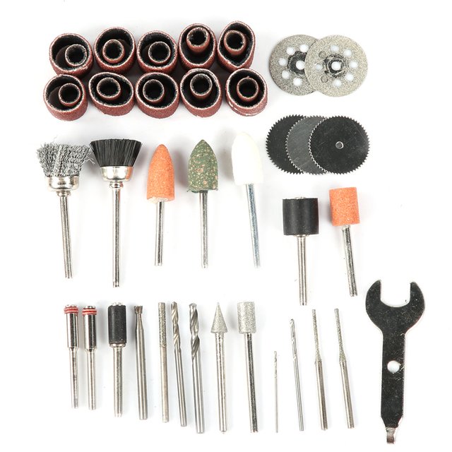 Kit de Accesorios para Amoladora Eléctrica ANGGREK 46 Piezas Aleación de Acero y Latón Caja Portátil para Cortar y Pulir