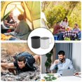 thumbnail image 6 of SXS Kitchen Camping Drink Cups Folding Coffee Cup Tourist Tableware Outdoor Mug Aluminum Alloys Teas Cup Picnics Utensils (Black), 6 of 7