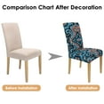 thumbnail image 7 of Chair Covers for Dining Room 4 Pack, Stretch Ethnic Bohemian Chair Covers, Washable Kitchen Slipcovers, Removable Seat Protector for Home or Gathering, 7 of 7