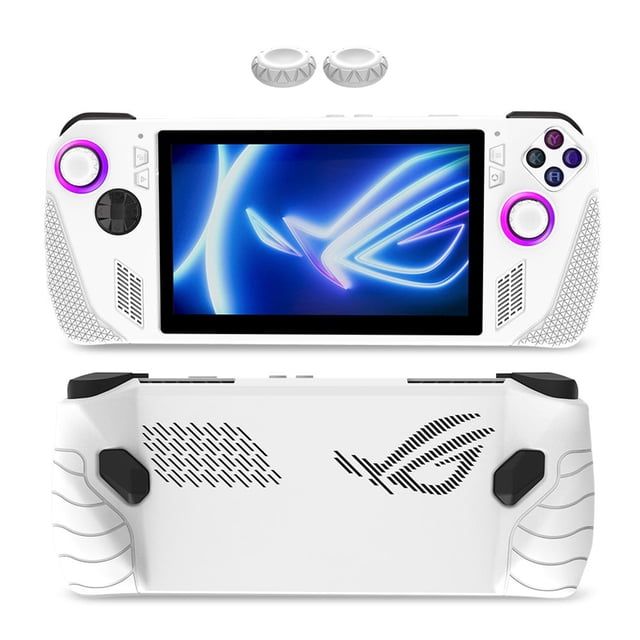 Carcasa Consola Silicona Cubierta Consola Antideslizante para Rog Ally (blanco)