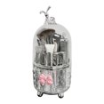 thumbnail image 1 of Makeup Brush Storage Box with Rotating Grid Design Large Capacity Cosmetic Storage Bin for Bedroom And Bathroom, 1 of 8