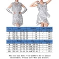 thumbnail image 2 of Vestido De Tirantes Vestido ceñido al cuerpo con borlas Traje de club nocturno sin mangas ajustado para mujer (Plata M) Ygjytge para Mujer Plata T M, 2 of 7