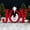 Red/White, variant on Best Choice Products 46in Outdoor JOY Christmas Nativity Decoration w/ Weather Resistant PVC, Ground Stakes - Red/White