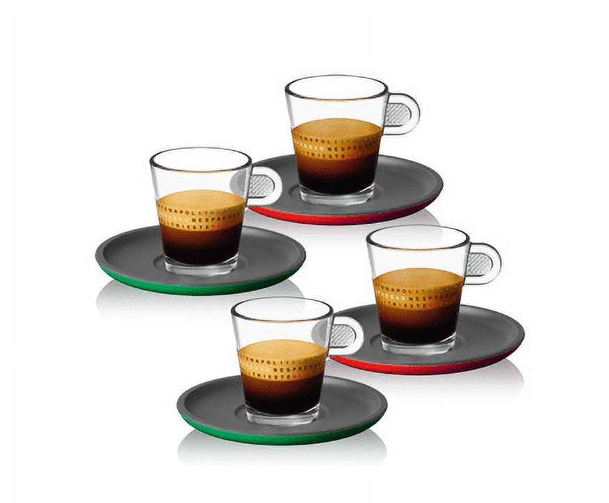 Nespresso Dining | Nespresso View Espresso Cups & Saucers Set | Color: Red | Size: Os | Sneakertree's Closet