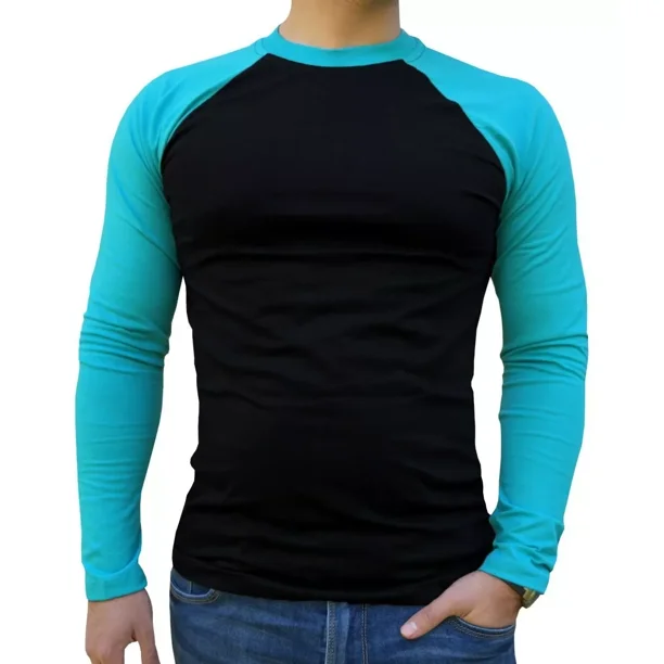 Playera Hombre Karhim A023 Ranglan Beisbolera Manga Larga Bodega