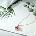 thumbnail image 5 of Gem Stone King 1.88 Ct Round Pink Tourmaline 18K Rose Gold Plated Silver Pendant, 5 of 5