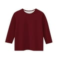 thumbnail image 5 of Yuzhih Girls' 3/4 Sleeve T Shirts Fashion Spring Summer Cute Crewneck Basic Tees Casual Blouse for 3-12y, 5 of 5